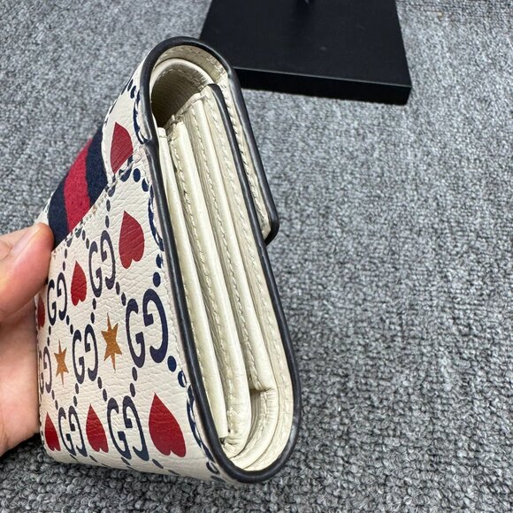 GUCCI Sylvie Leather Wallet 225-071025 - Picture 4 of 9